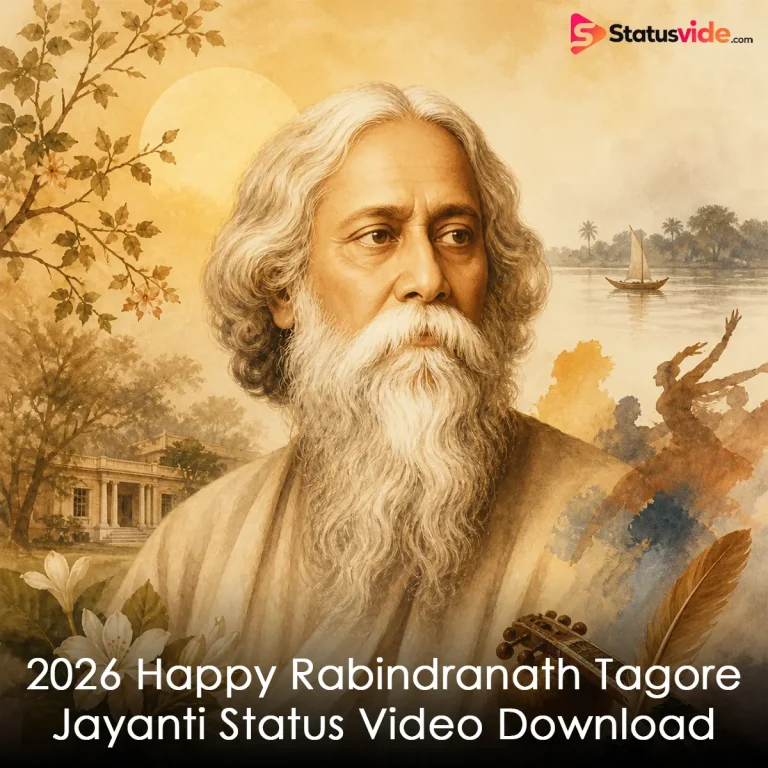 2026 Happy Rabindranath Tagore Jayanti Status Video Download