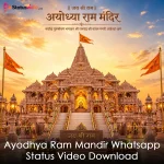 Ayodhya Ram Mandir Whatsapp Status Video Download