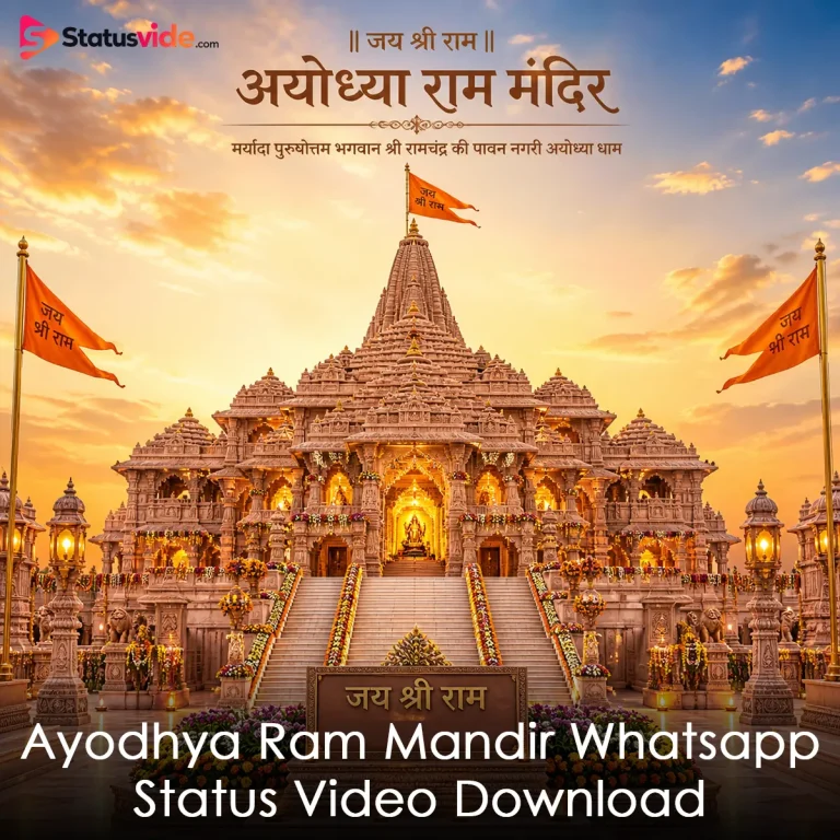 Ayodhya Ram Mandir Whatsapp Status Video Download