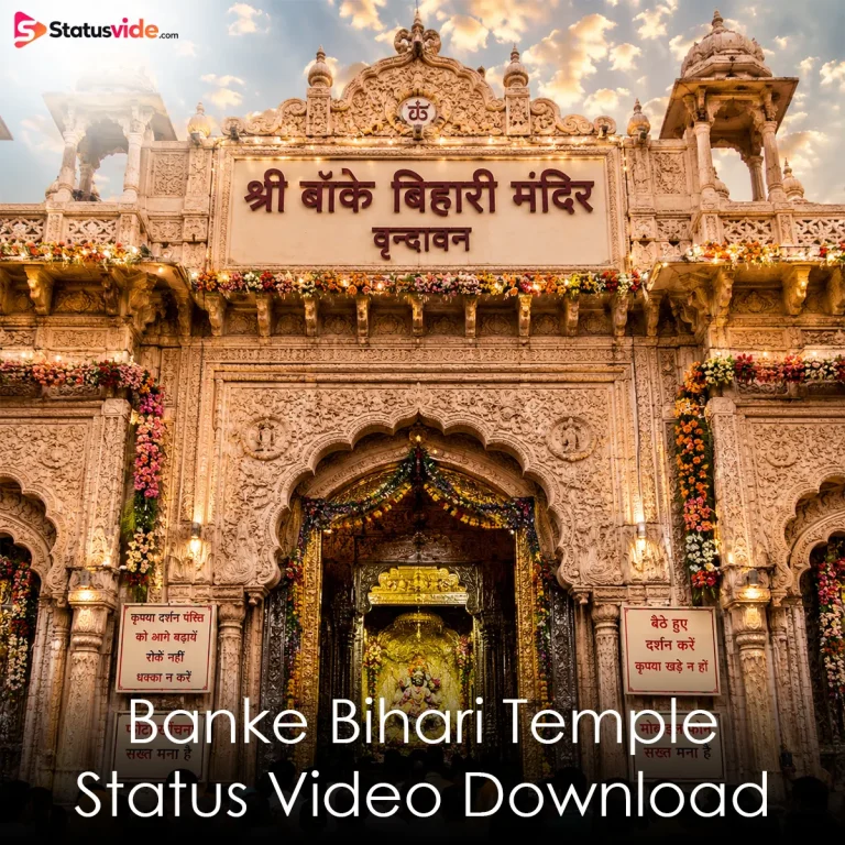 Banke Bihari Temple Status Video Download