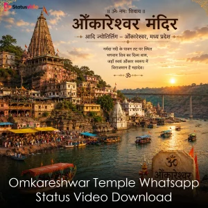 Omkareshwar Temple Whatsapp Status Video Download