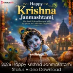 2026 Happy Krishna Janmashtami Status Video Download