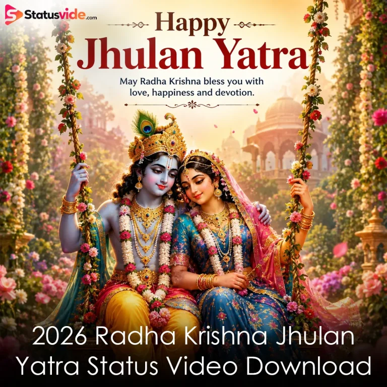 2026 Radha Krishna Jhulan Yatra Status Video Download