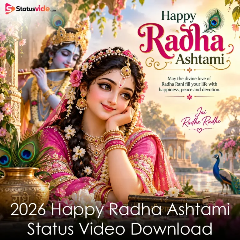 2026 Happy Radha Ashtami Status Video Download