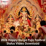 2026 Happy Durga Puja Festival Status Video Download