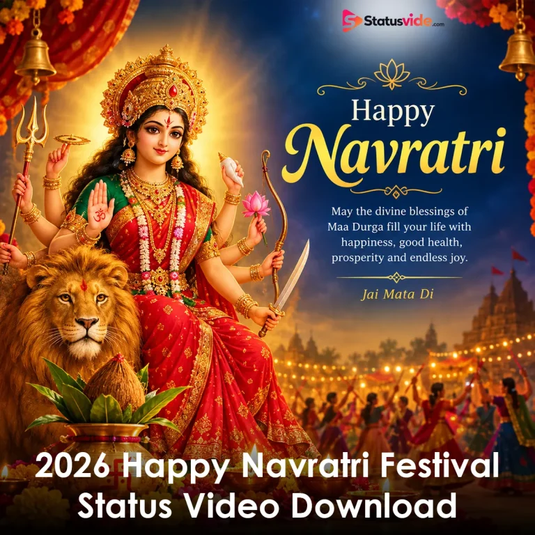 2026 Happy Navratri Festival Status Video Download
