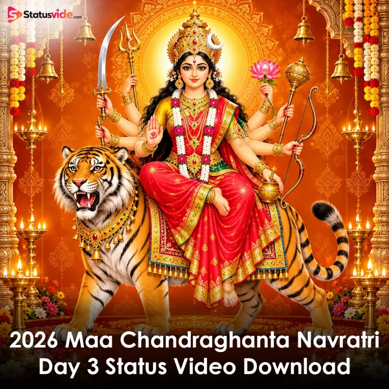 2026 Maa Chandraghanta Navratri Day 3 Status Video Download
